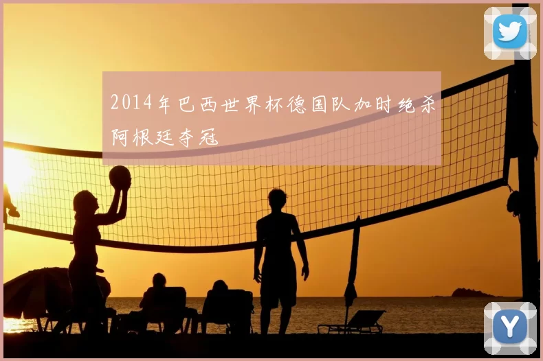 2014年巴西世界杯德国队加时绝杀阿根廷夺冠