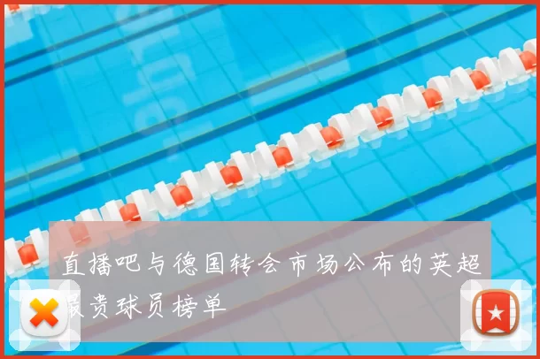 直播吧与德国转会市场公布的英超最贵球员榜单